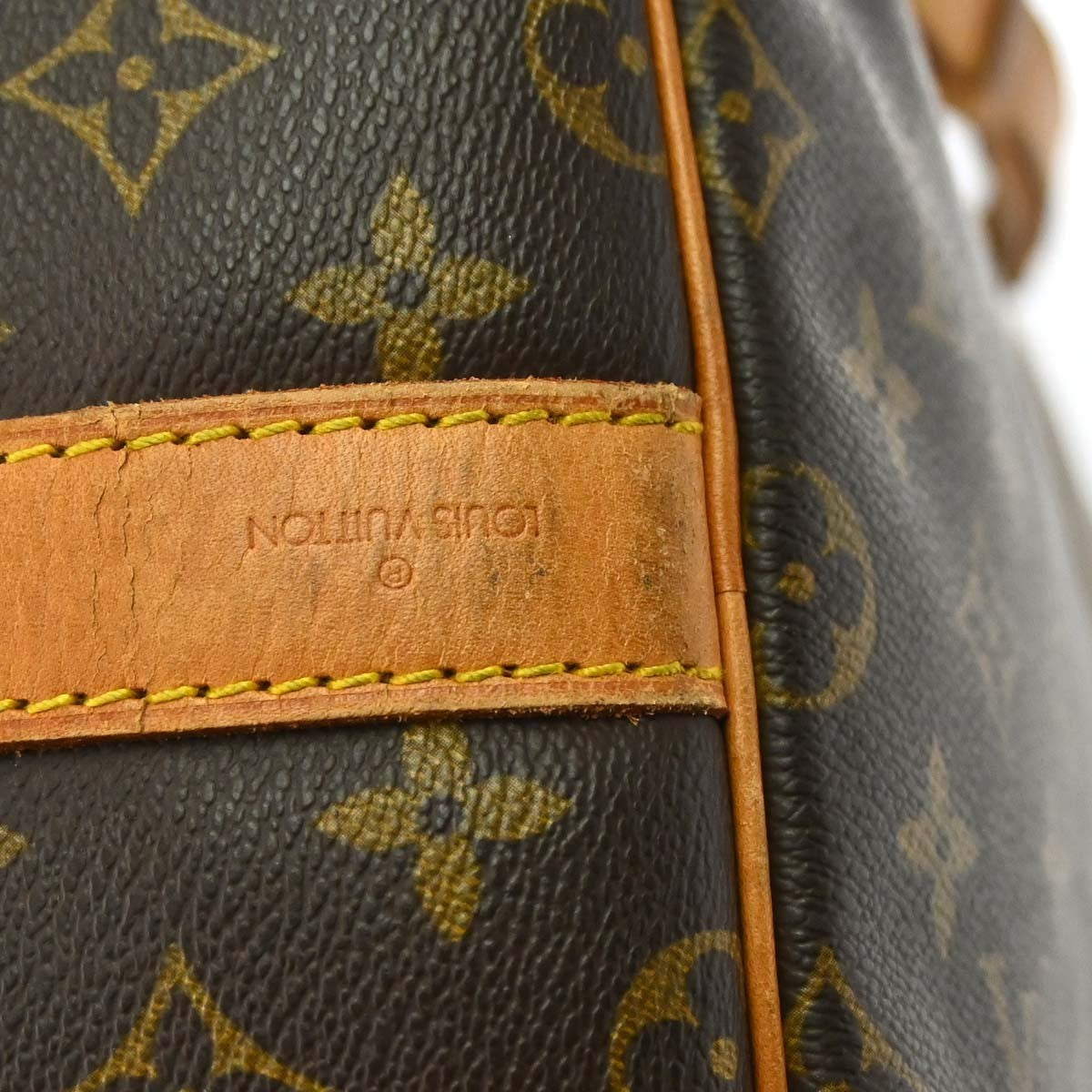 Louis Vuitton Keepall Bandoulière Monogram, Brown, Canvas, Travel Bag