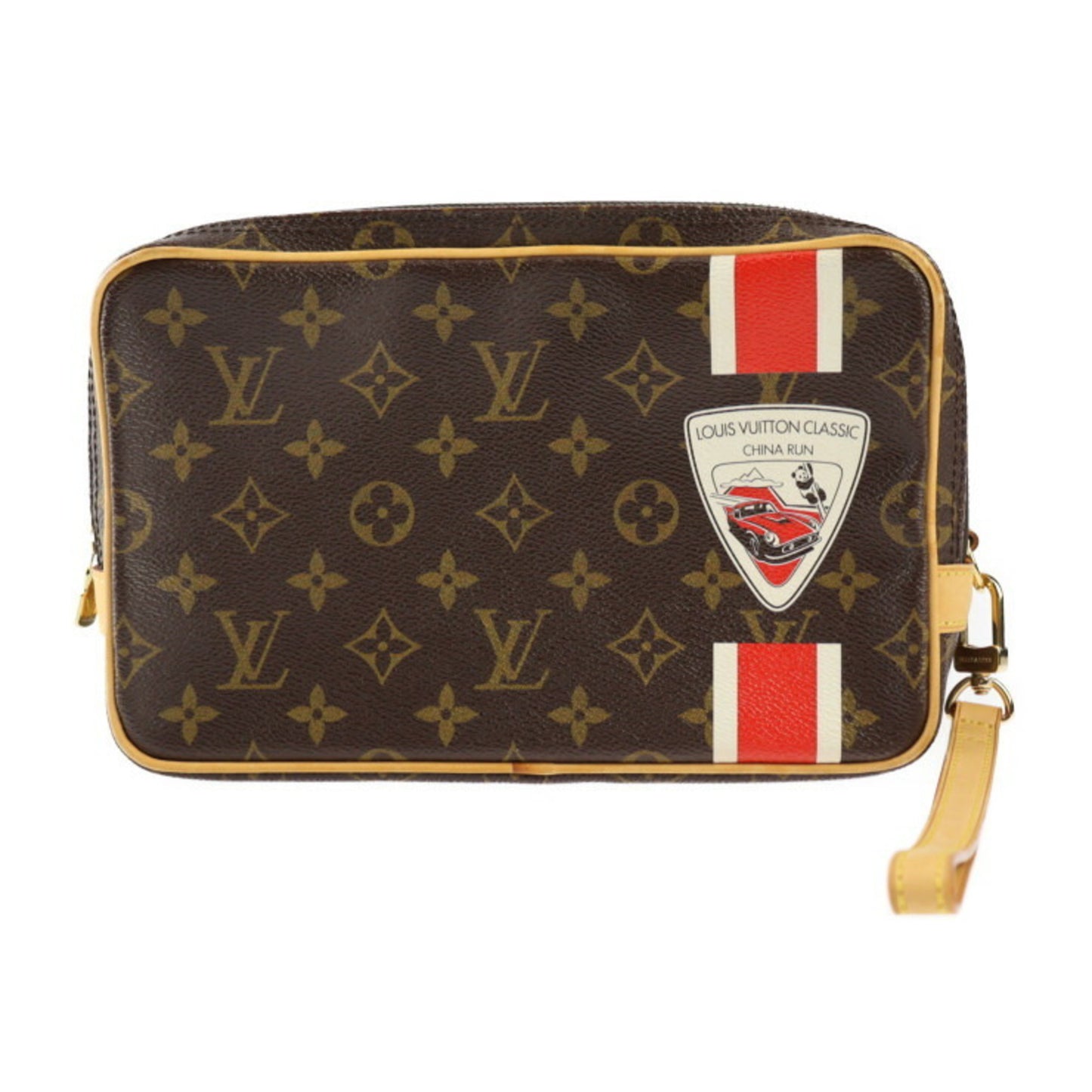 Louis Vuitton Pavel, Brown, Canvas, clutch