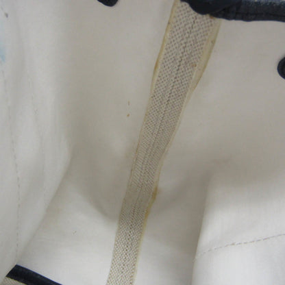 Balenciaga Navy Cabas, White, Canvas, handbag