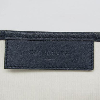 Balenciaga Navy Cabas, White, Canvas, handbag
