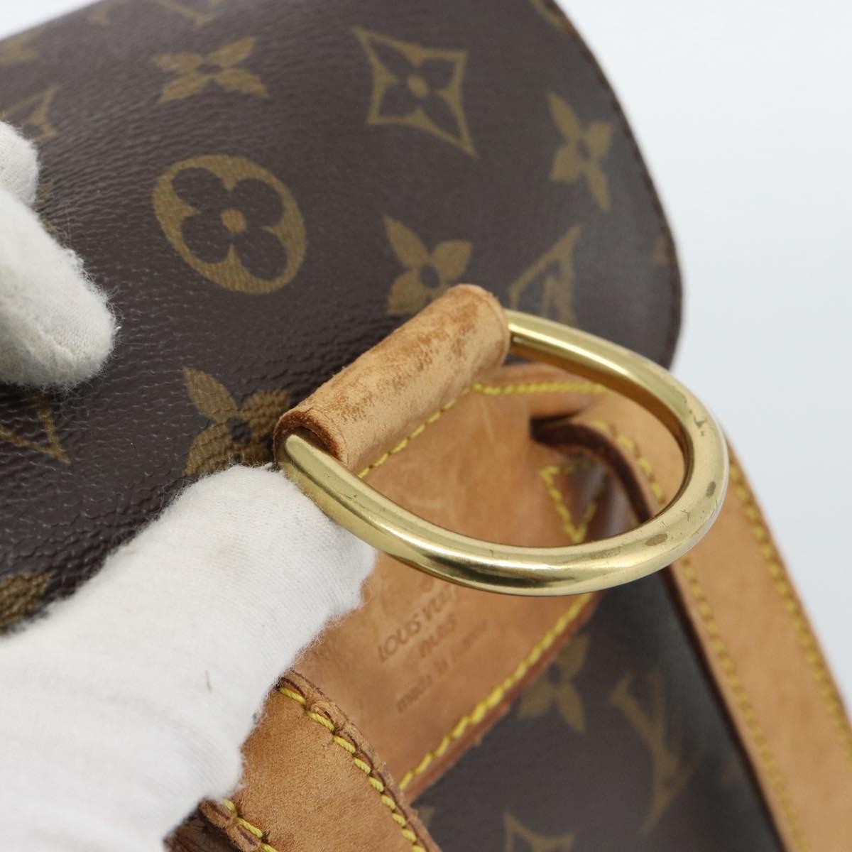 Louis Vuitton Vintage Montsouris Monogram Canvas, Brown, Canvas, Backpack