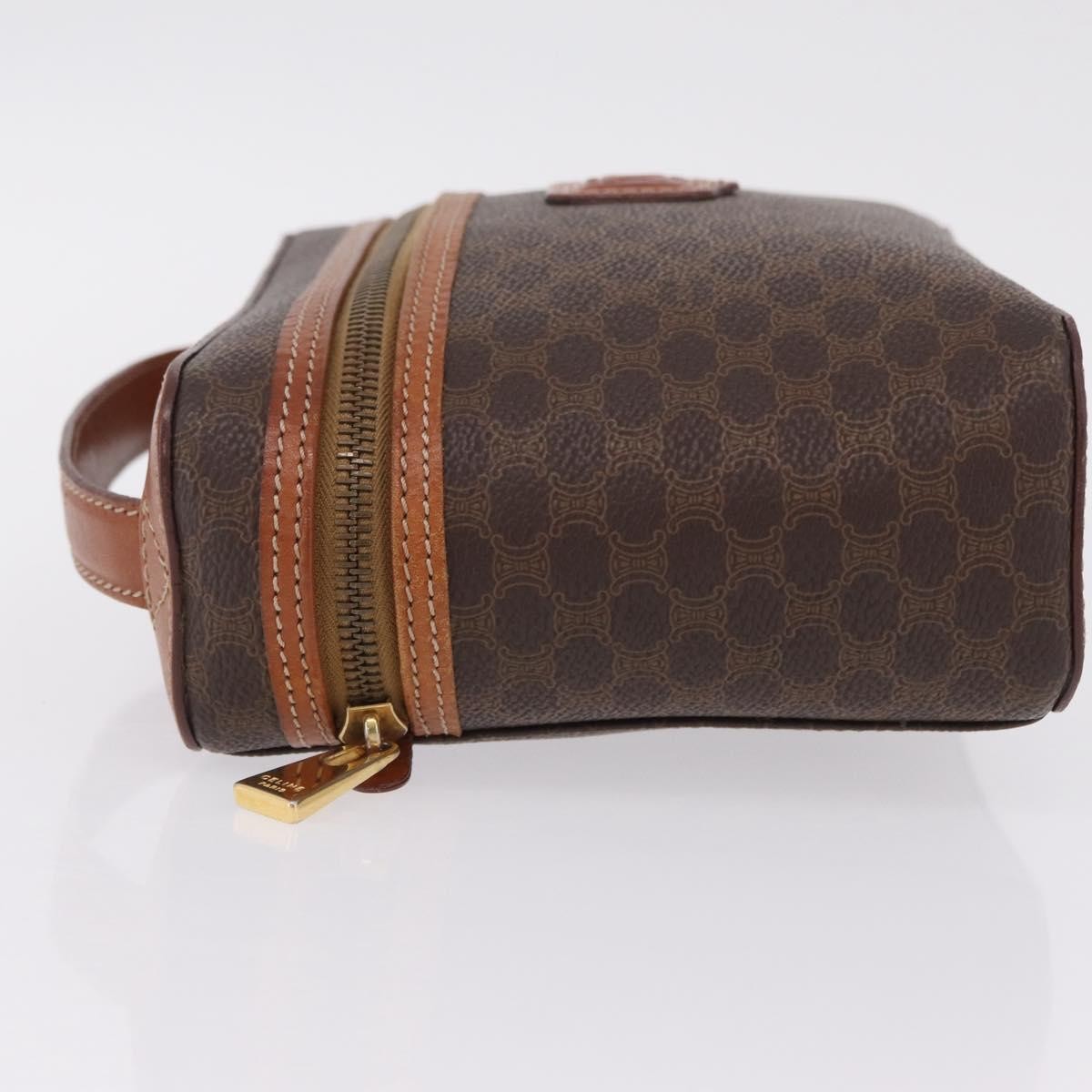 Celine Macadam Vanity Canvas, Brown, Canvas, Clutch