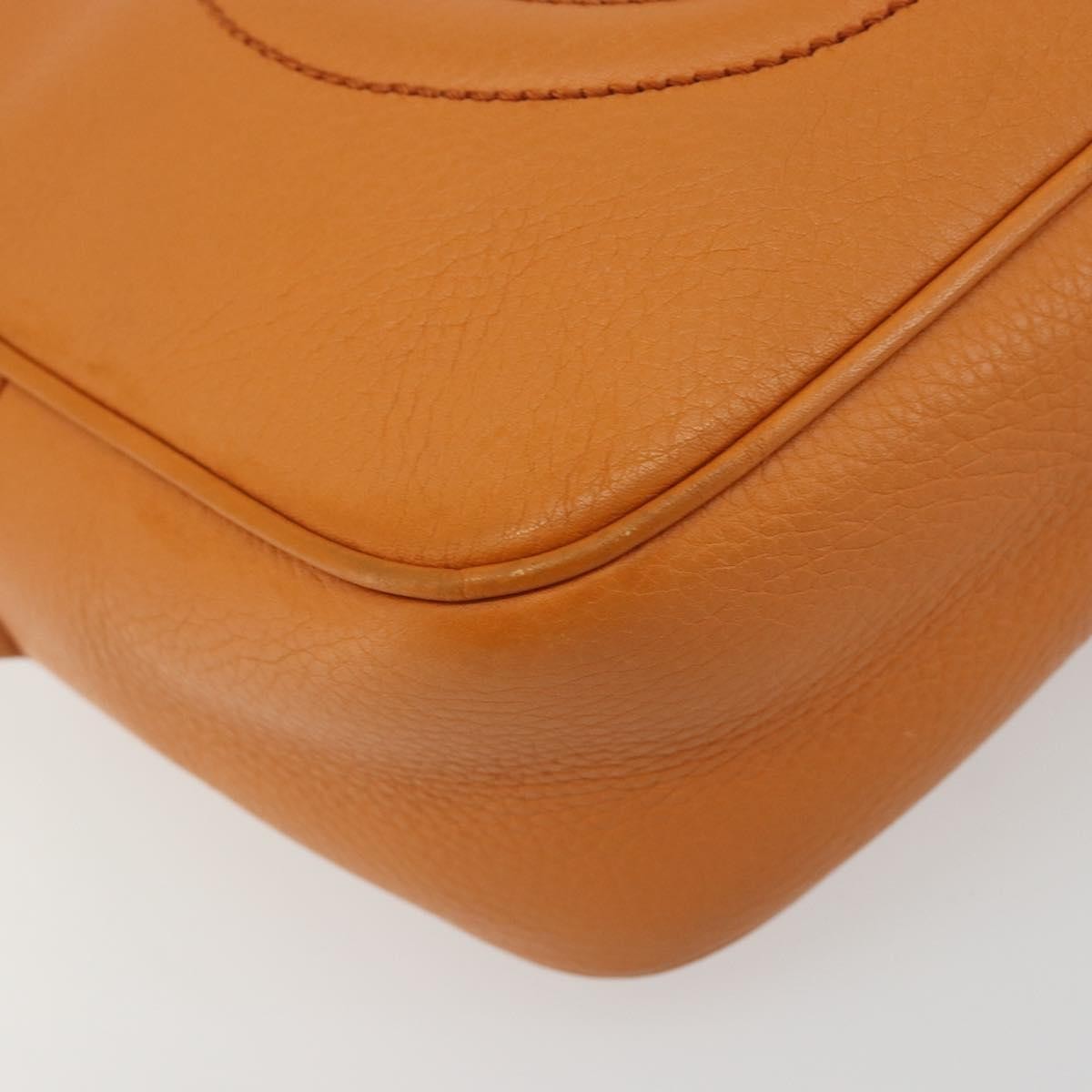 Gucci Soho Disco Leather, Orange, Leather, Shoulder Bag