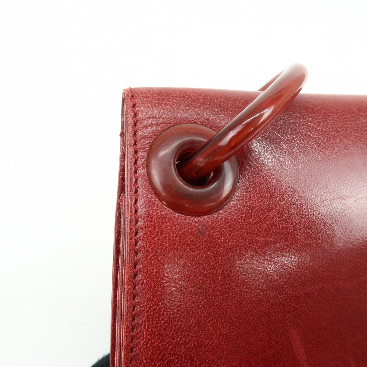 Prada Shoulder Leather, Red, Leather, Shoulder Bag