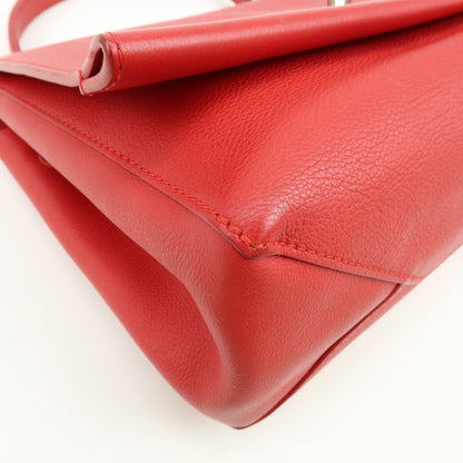 Louis Vuitton Lockme II Leather, Red, Leather, Shoulder Bag