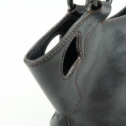 Cartier Marcello Leather, Black, Leather, Handbag