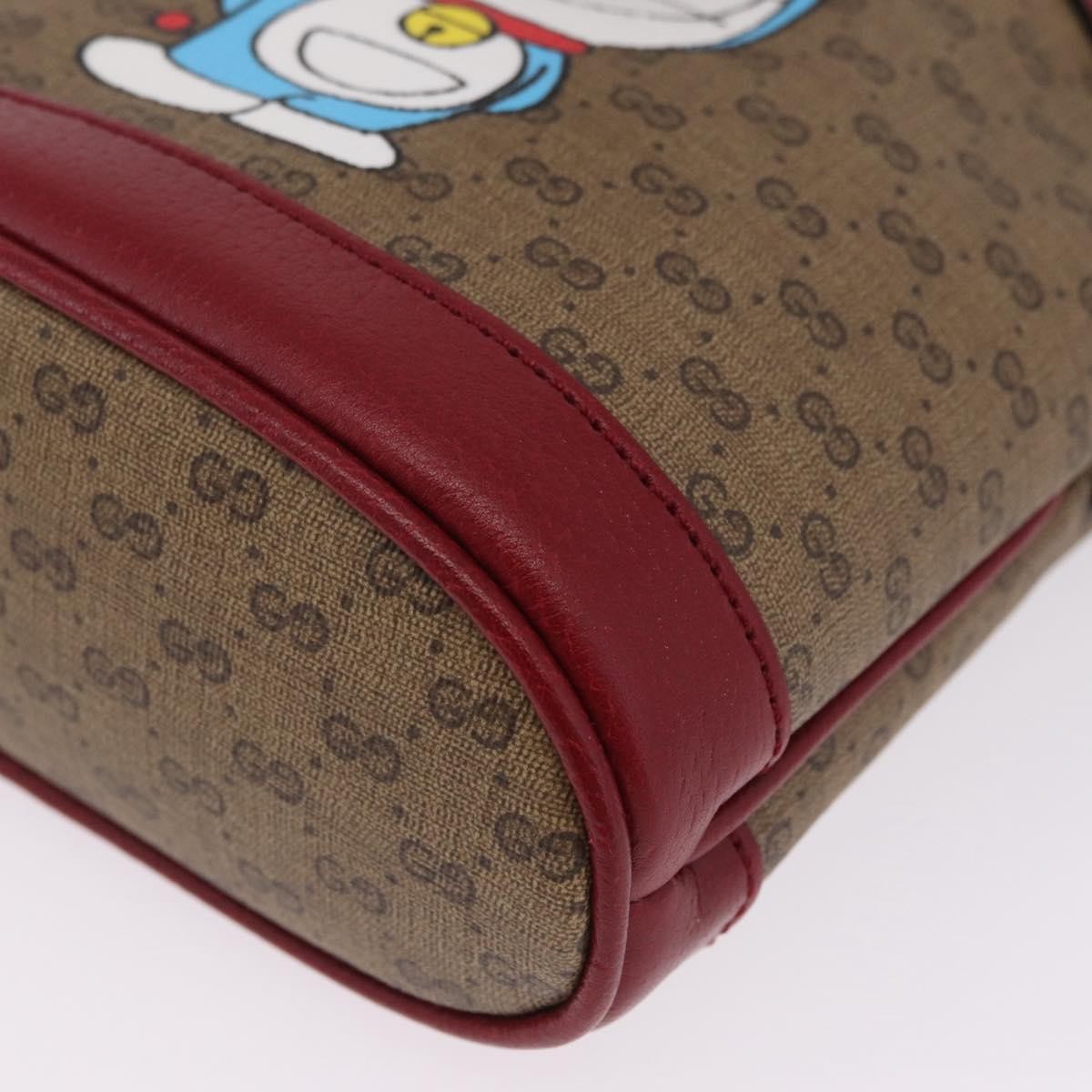 Gucci Doraemon Bucket Printed Mini GG Coated Canvas, Beige, Canvas, Handbag
