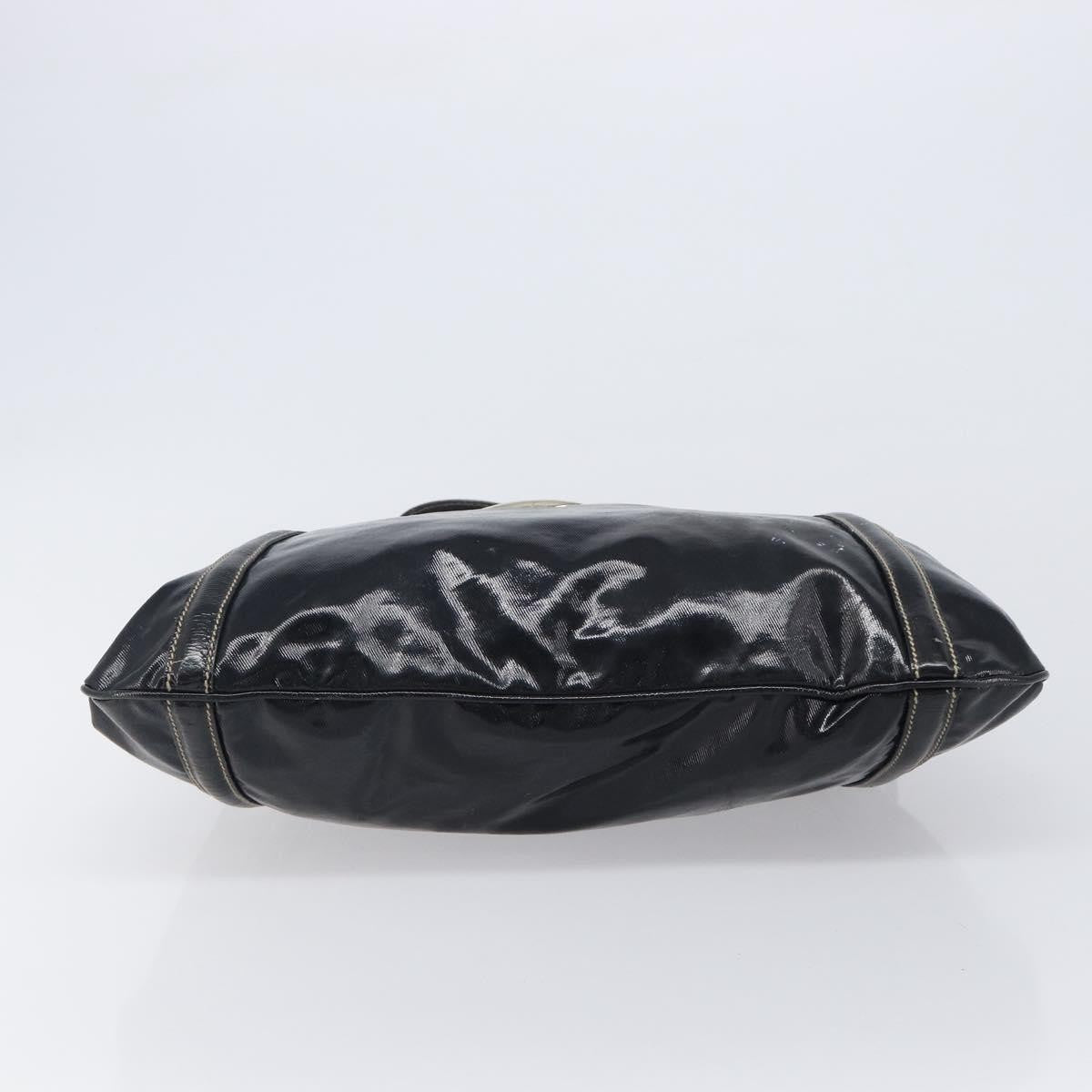 Gucci Britt Web Hobo Dialux Coated Canvas, Black, Canvas, Shoulder Bag