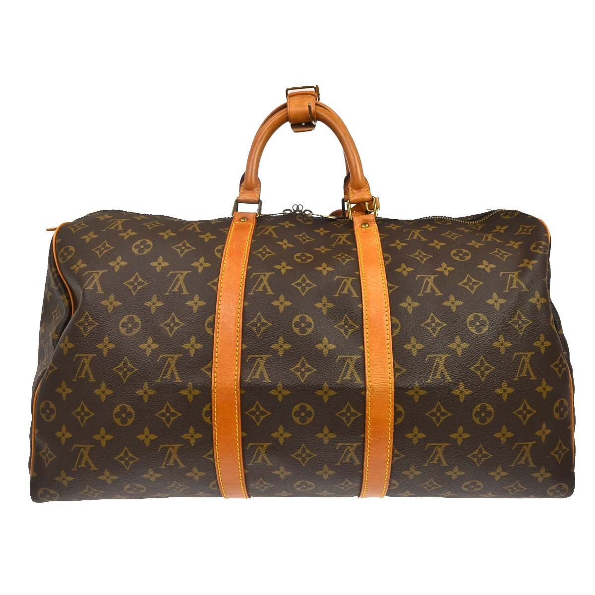 Louis Vuitton Keepall Canvas, Brown, Canvas, Travel Bag