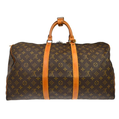 Louis Vuitton Keepall Canvas, Brown, Canvas, Travel Bag