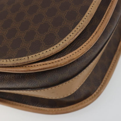 Celine Macadam Canvas, Brown, Canvas, Shoulder Bag