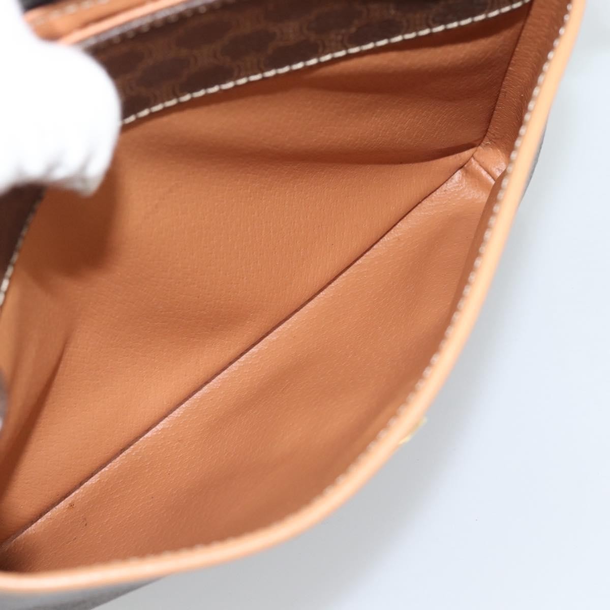 Celine Macadam Canvas, Brown, Canvas, Shoulder Bag