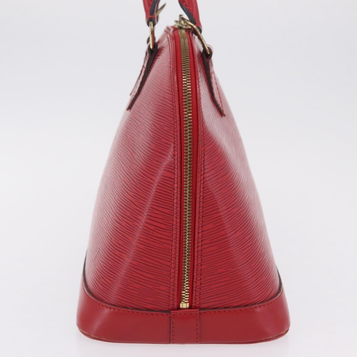 Louis Vuitton Alma Epi Leather, Red, Leather, Handbag