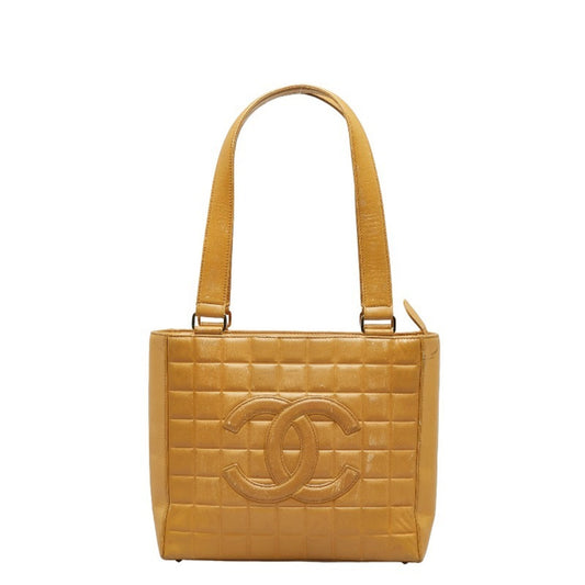 Chanel Chocolate bar, Beige, Leather, tote