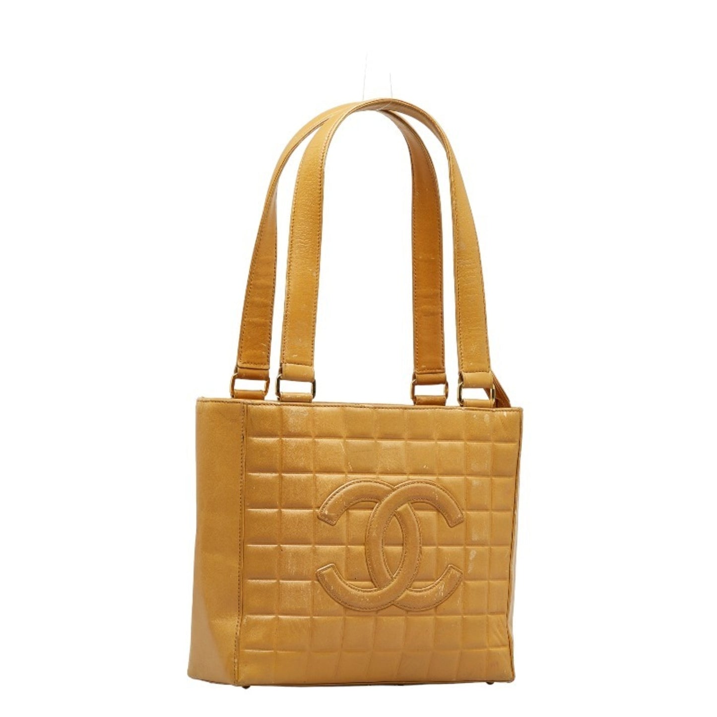 Chanel Chocolate bar, Beige, Leather, tote