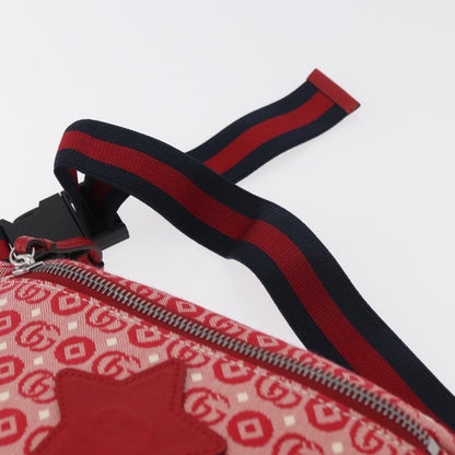 Gucci Children's Belt Printed Coated Canvas, Red, Canvas, Handbag