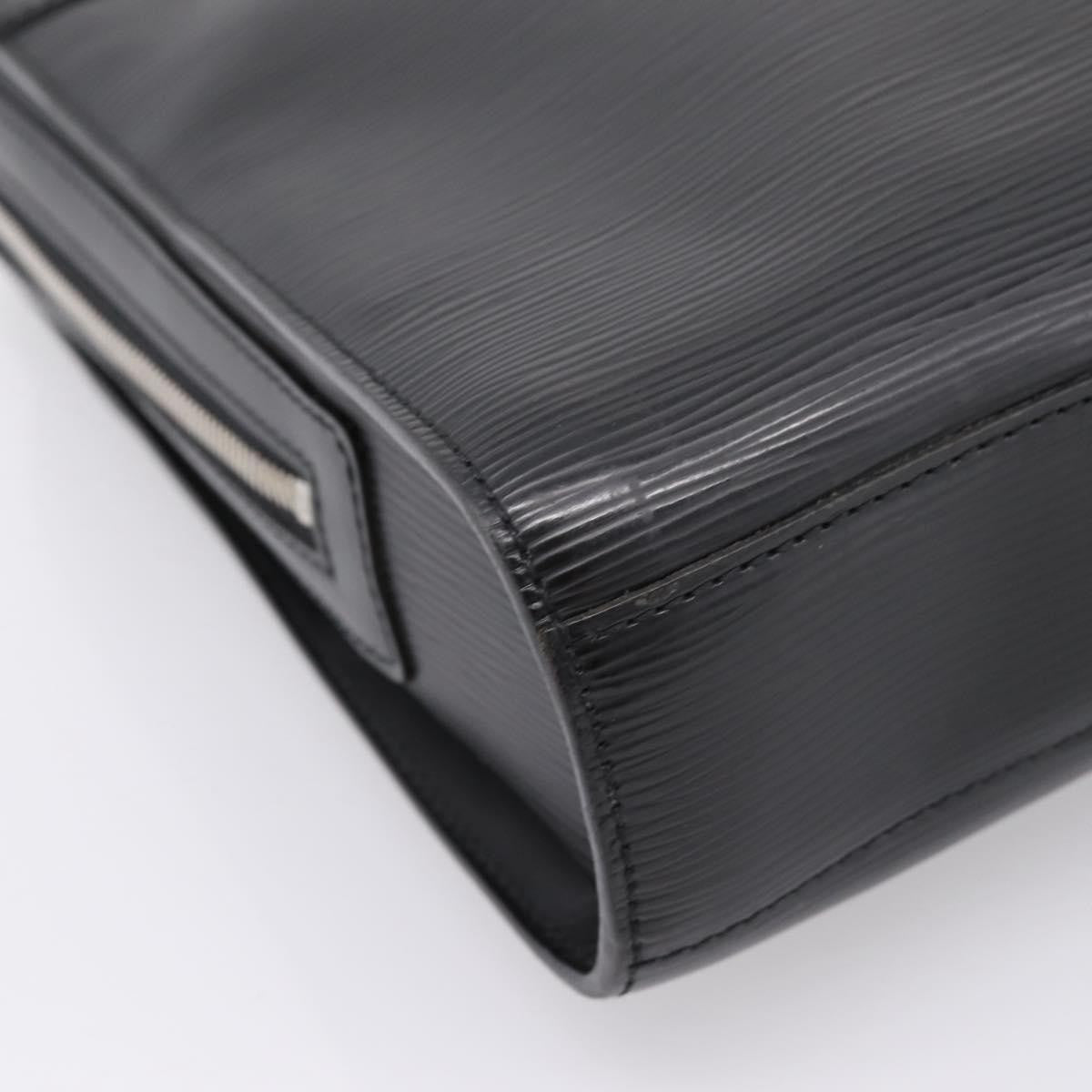 Louis Vuitton Bassano Epi Leather, Black, Leather, Briefcase