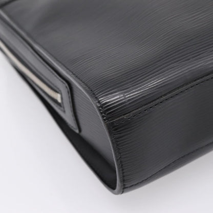Louis Vuitton Bassano Epi Leather, Black, Leather, Briefcase