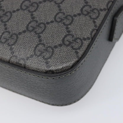 Gucci Ophidia Zip Wristlet GG Coated Canvas, Gray, Canvas, Shoulder Bag