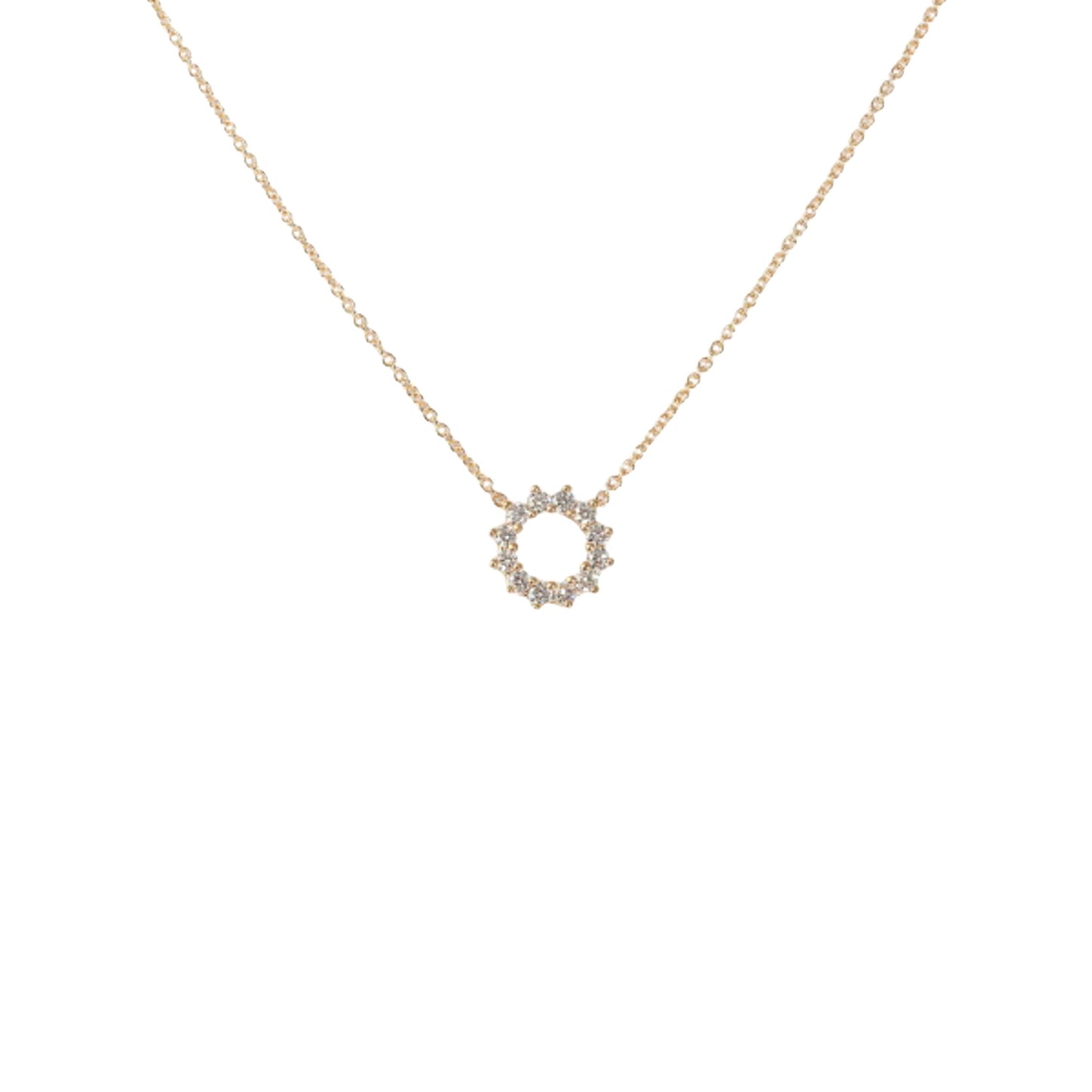 Tiffany & Co Open Circle, Gold, Rose Gold, necklace