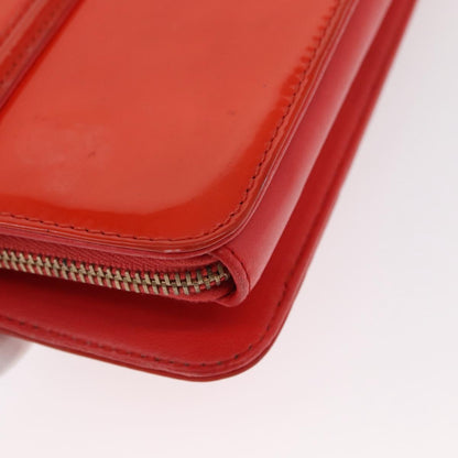 Chanel Chain Flap Shoulder Bag Leather, ORANGE, PATENT_LEATHER, Shoulder bag