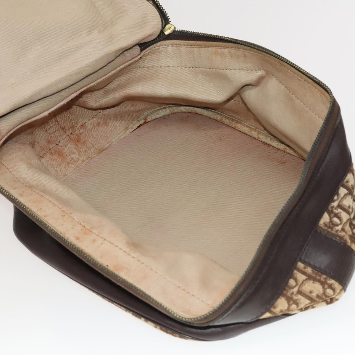 Christian Dior Vintage Trotter Street Chic Pocket Hobo Diorissimo Canvas, Brown, Canvas, Shoulder Bag