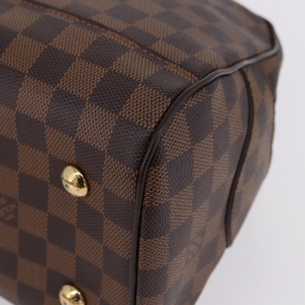 Louis Vuitton Duomo Boston Damier Ebene, Brown, Canvas, Handbag