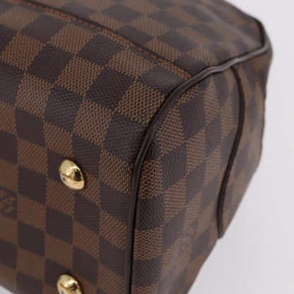 Louis Vuitton Duomo Boston Damier Ebene, Brown, Canvas, Handbag
