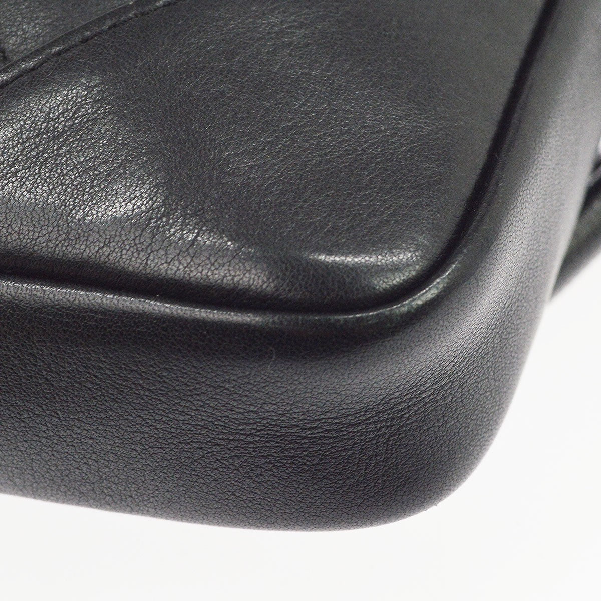 Chanel Cambon Quilted Leather, Black, Leather, Crossbody Bag