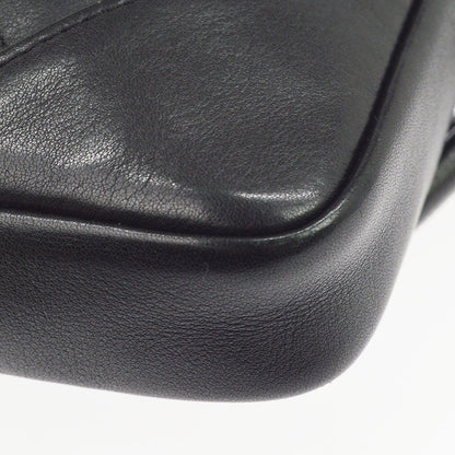 Chanel Cambon Quilted Leather, Black, Leather, Crossbody Bag