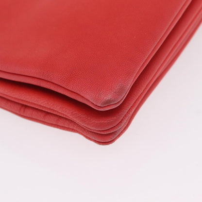 Celine Trio Leather, Red, Leather, Crossbody Bag