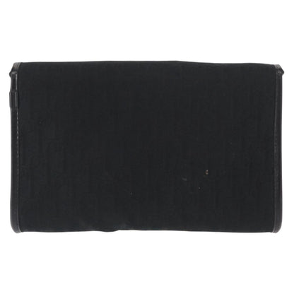 Christian Dior Vintage Trotter Shoulder Bag Canvas, BLACK, CANVAS, Shoulder bag