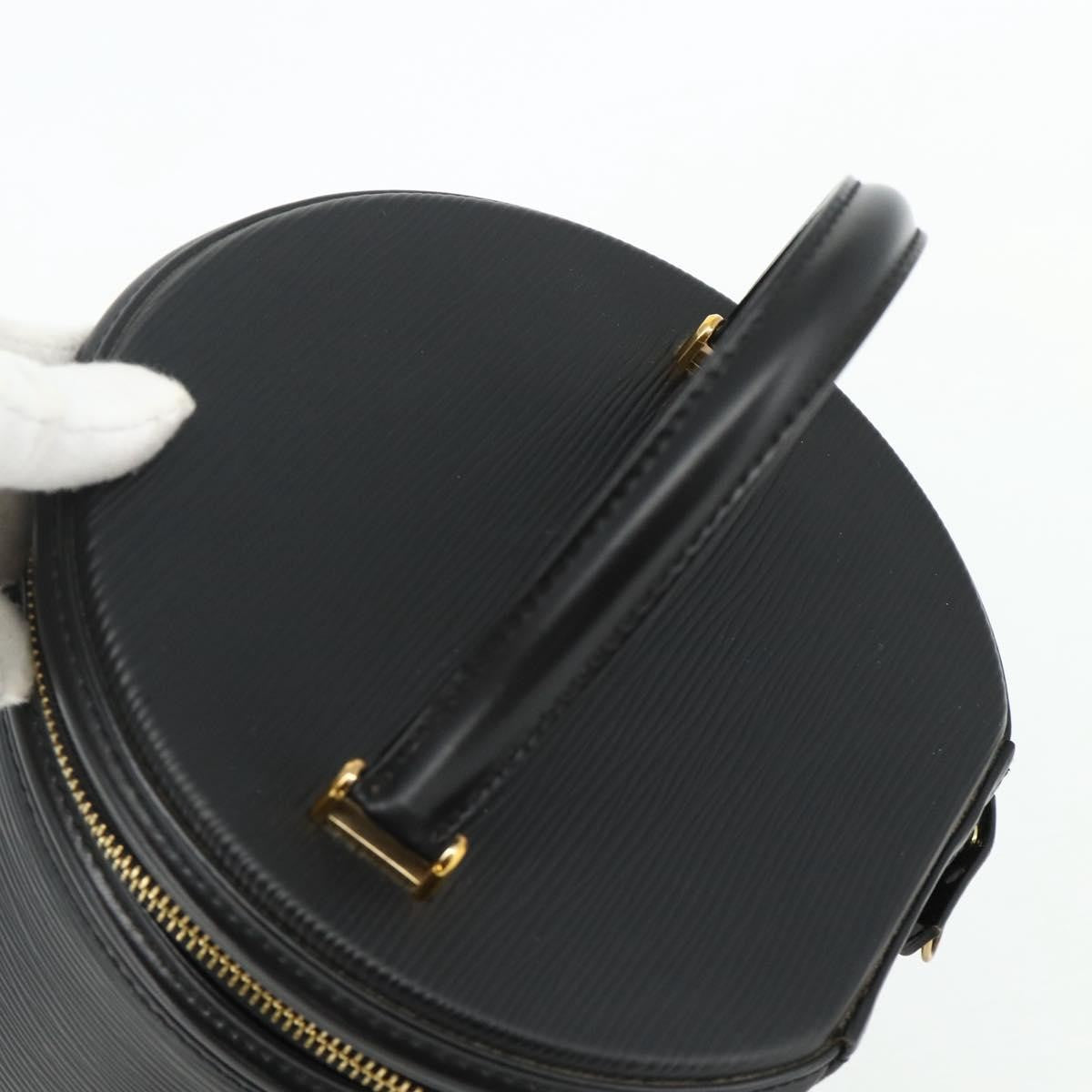Louis Vuitton Cannes Epi Leather, Black, Leather, Handbag