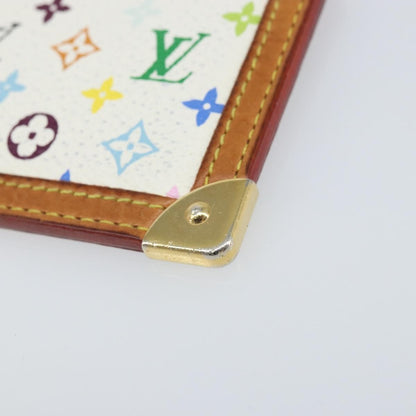 Louis Vuitton Pochette clés NM Monogram Multicolor Canvas, White, Canvas, Wallet