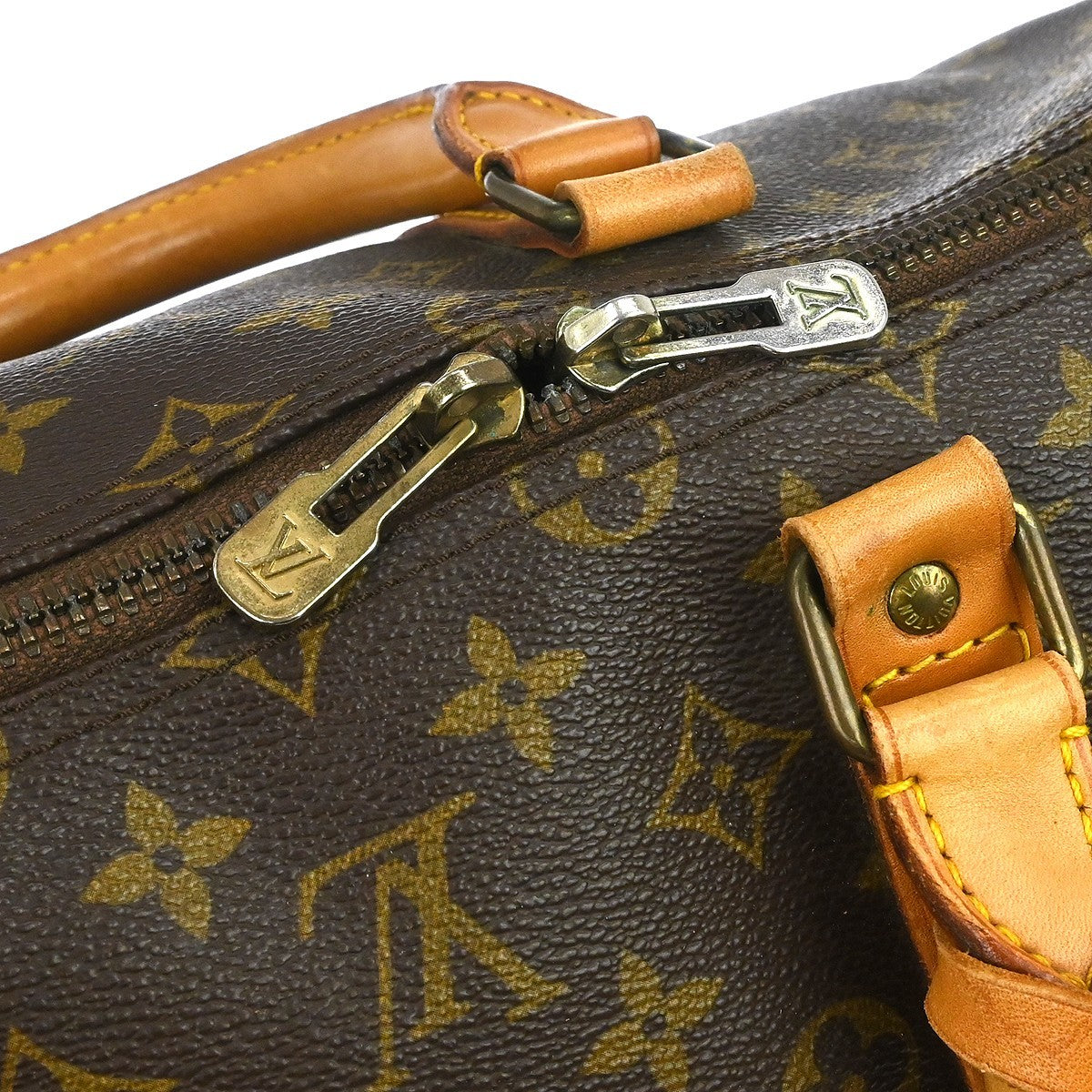 Louis Vuitton Keepall Monogram, Brown, Canvas, Travel Bag