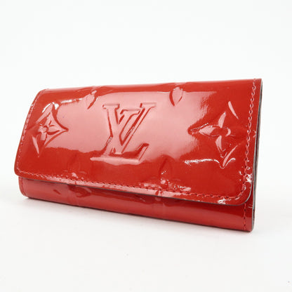 Louis Vuitton Multiclés 4 Cuir verni, Red, Patent Leather, Wallet