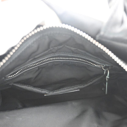 Prada Convertible Double Tote Tessuto, Black, Nylon, Handbag