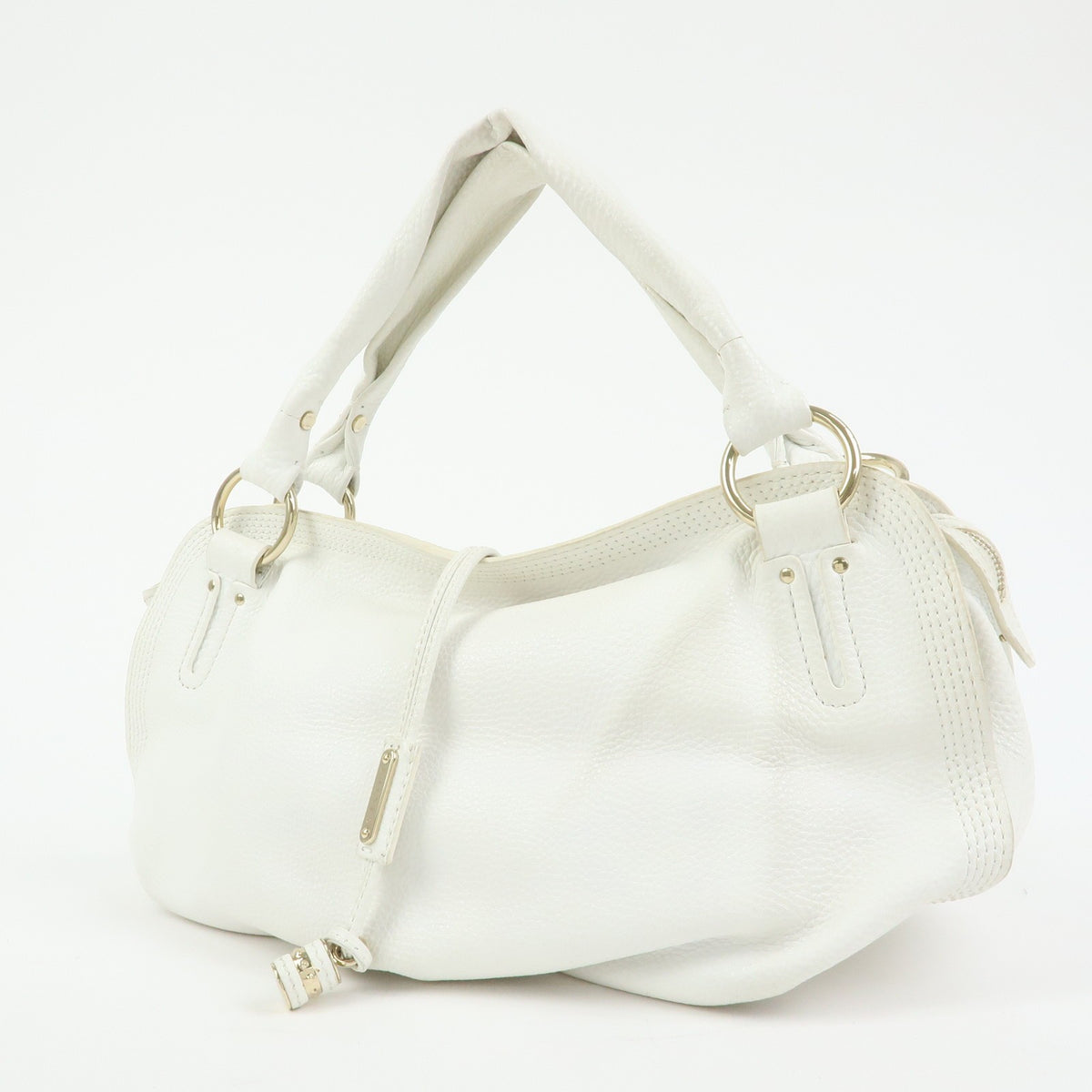 Celine Bittersweet Leather, White, Leather, Handbag