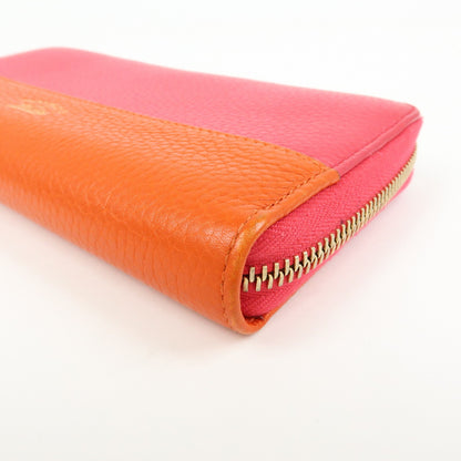 Gucci Bamboo Tassel Zip Leather, Pink, Leather, Wallet