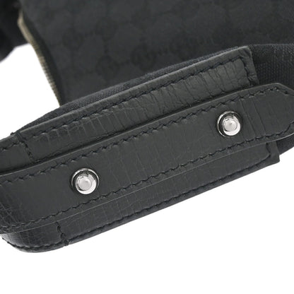Gucci Horsebit Hobo GG Canvas, Black, Canvas, Handbag
