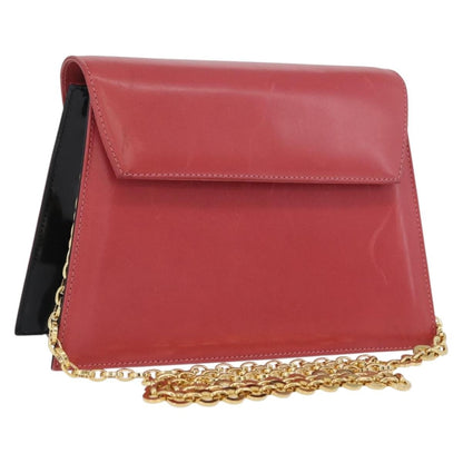 Salvatore Ferragamo Vintage Chain Leather, Pink, Leather, Shoulder Bag