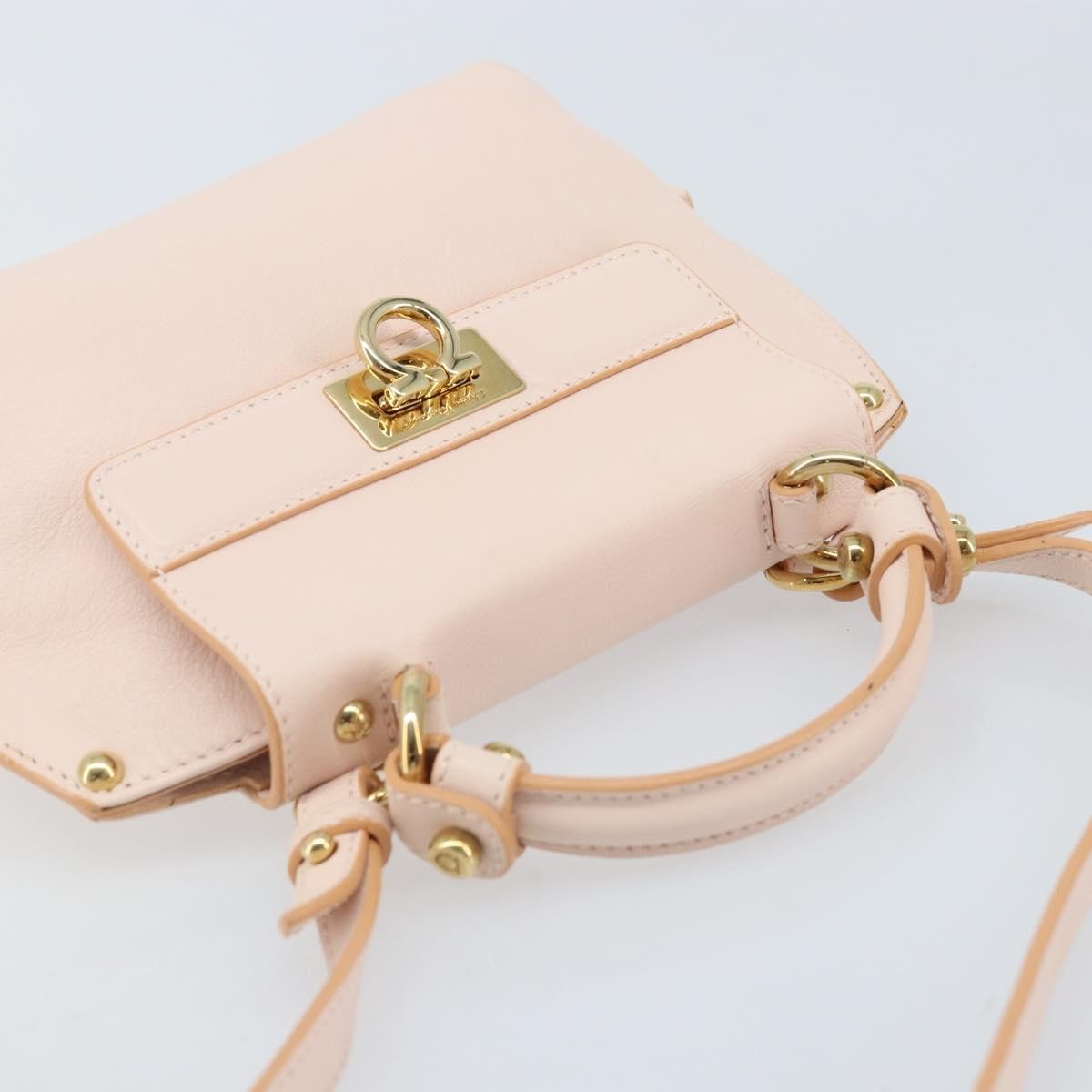 Salvatore Ferragamo Sofia Satchel Leather, Pink, Leather, Handbag