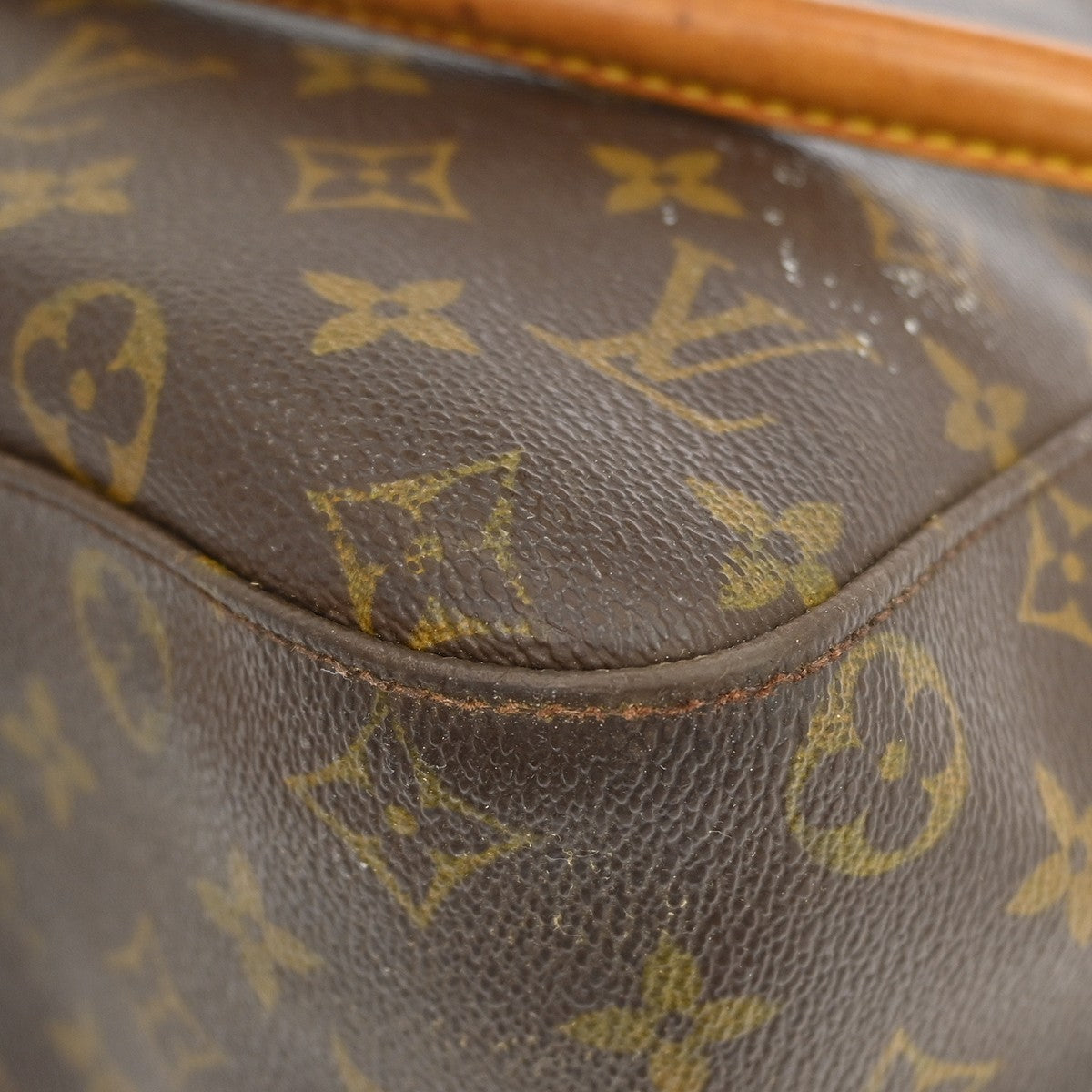 Louis Vuitton Looping Monogram Canvas, Brown, Canvas, Handbag