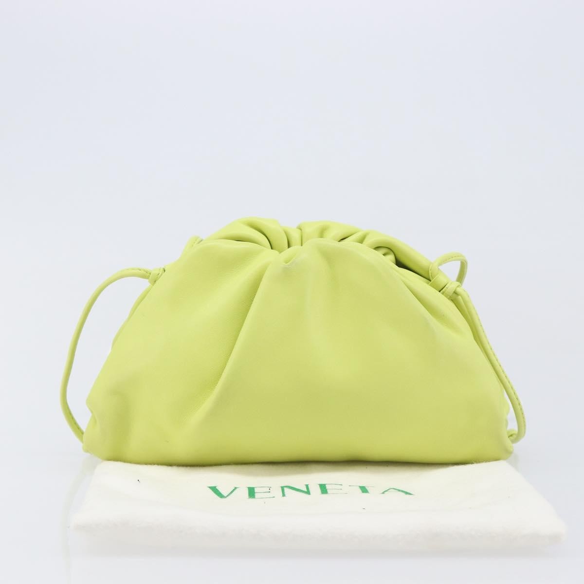Bottega Veneta The Pouch Coin Purse Leather, Green, Leather, Clutch