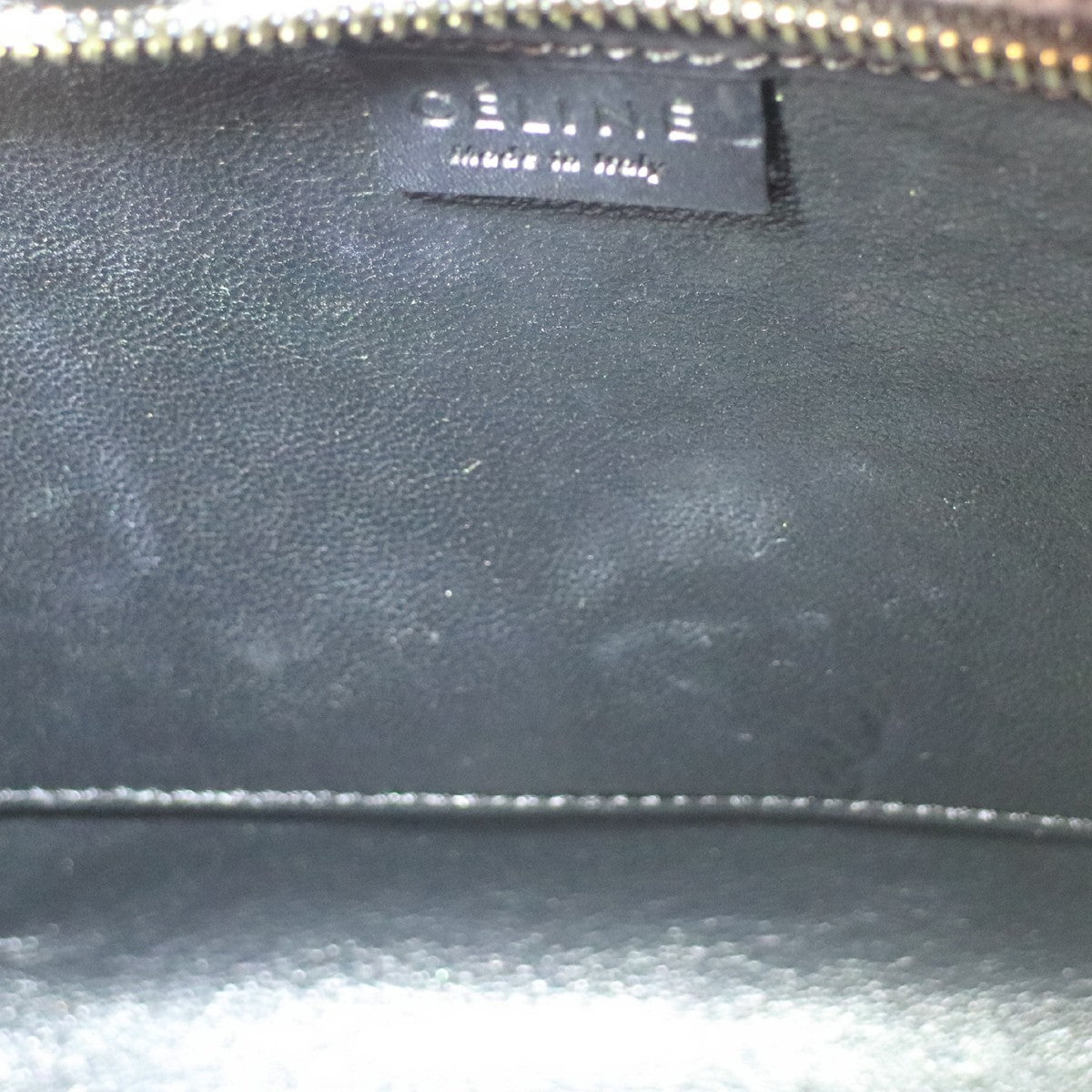 Celine Tricolor Luggage Felt, Blue, Leather, Handbag
