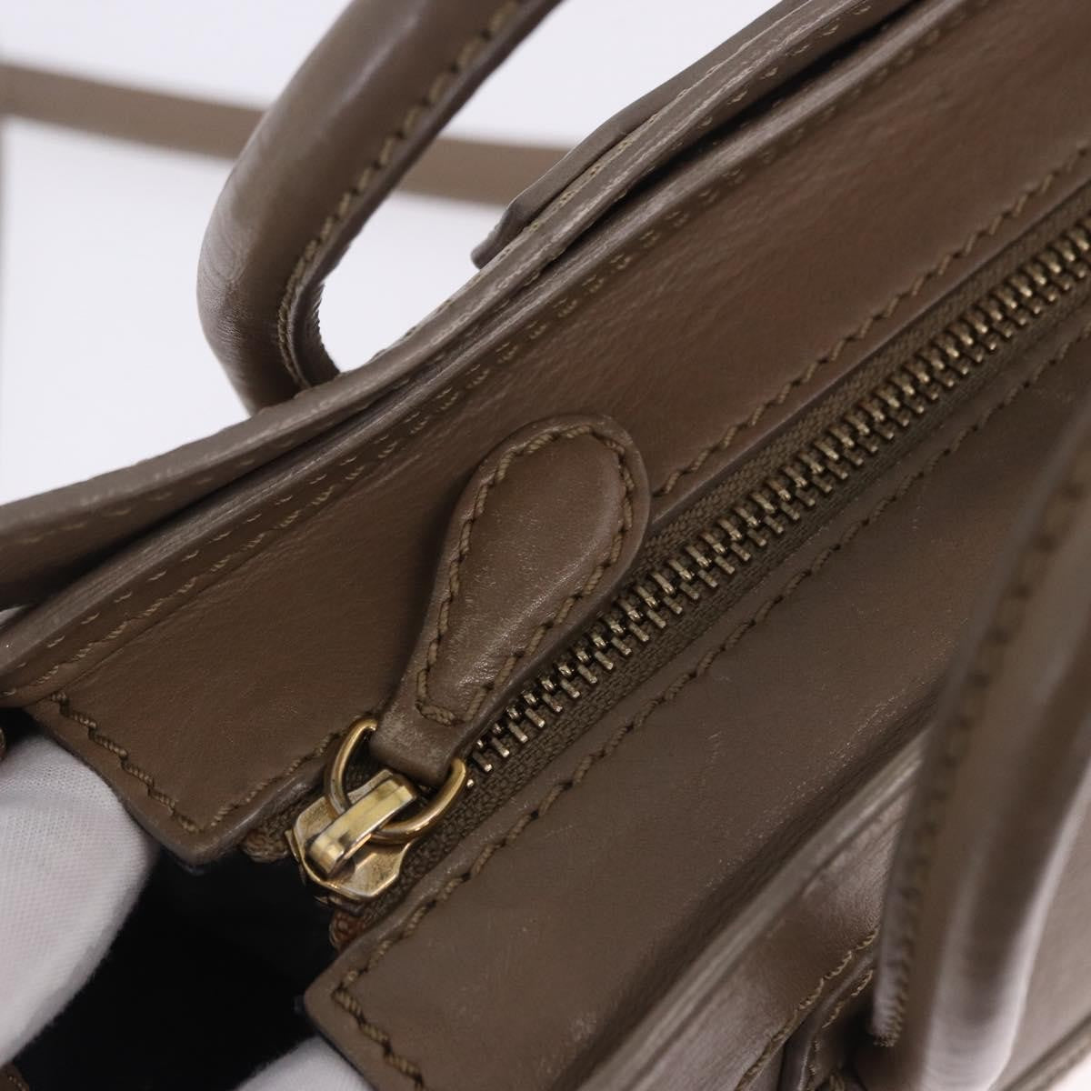 Celine Shopper Luggage Leather, Beige, Leather, Handbag