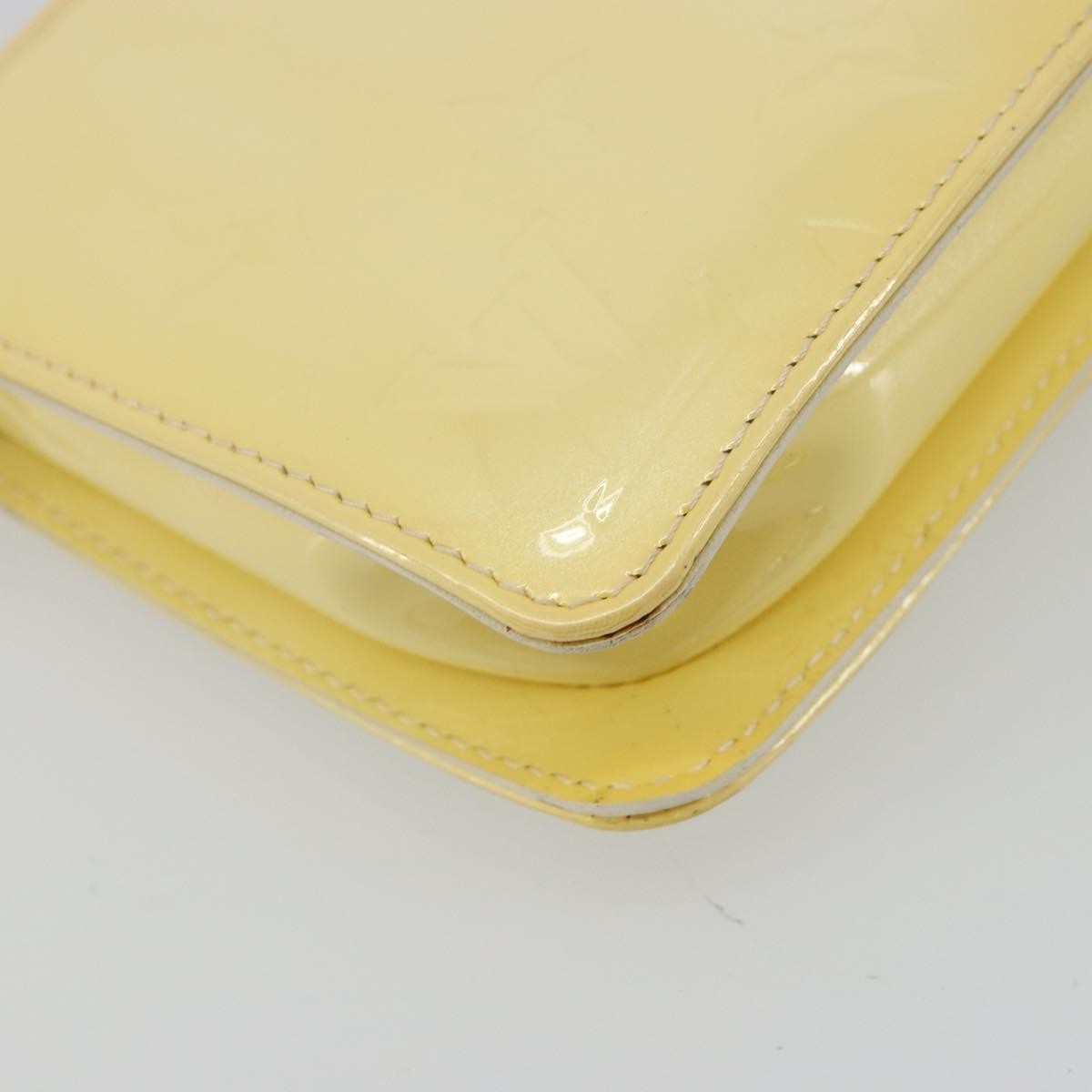 Louis Vuitton Lexington Pochette Monogram Vernis, Beige, Patent Leather, Clutch