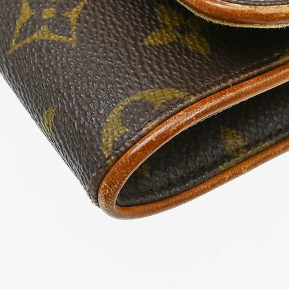 Louis Vuitton Twin Monogram Canvas, Brown, Canvas, Clutch