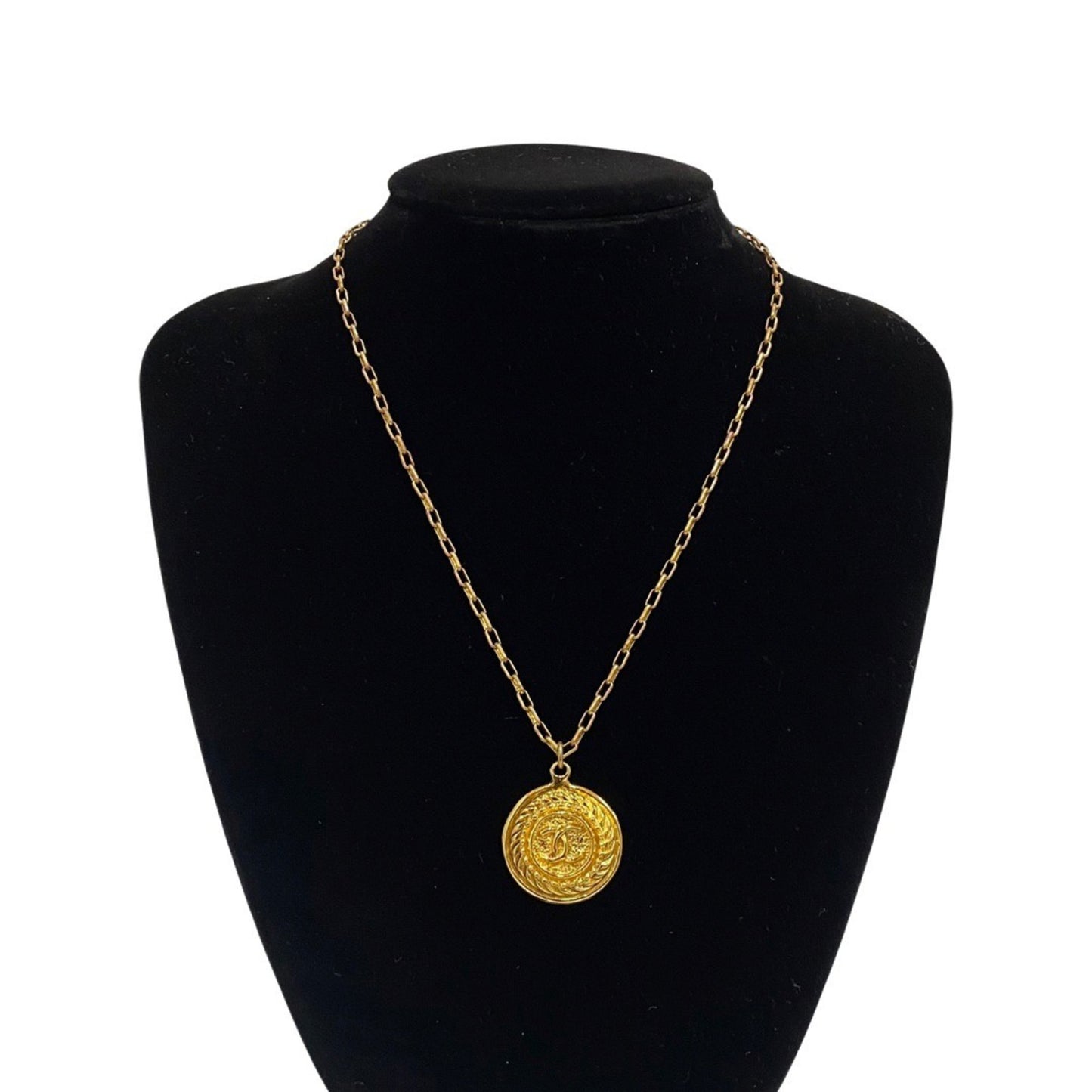 Chanel Coco Mark, Gold, Metal, necklace