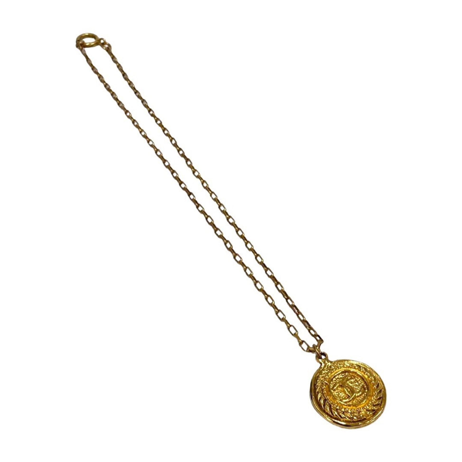 Chanel Coco Mark, Gold, Metal, necklace